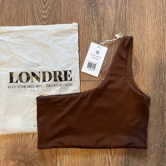 Londre The One Shoulder Top - Espresso, size XS - Picture 5 of 5